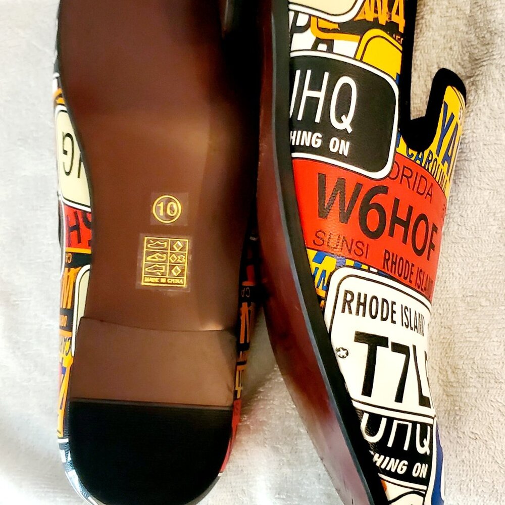 MeiJiaNa~ U.S. License Plate, Fashion- Loafer, Slip-On Shoes- Size 10- B09C3L711 - Picture 13 of 17
